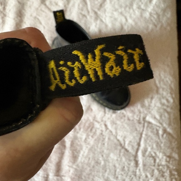 Dr Martens Smooth Black Lace Up Boots Size 7 - Picture 16 of 16